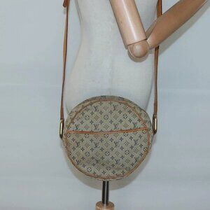 LOUIS VUITTON Monogram Mini Jeanne GM Shoulder Bag Blue M92000 LV Auth hk2688